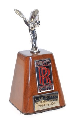 Lot 5 - Rolls Royce Mascot for 38 Years of Service