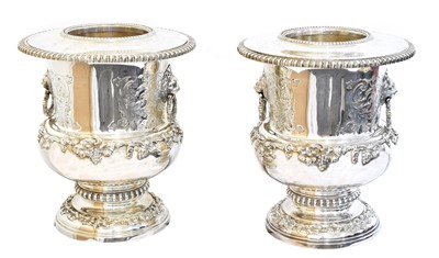 Lot 96 - A pair of Elizabeth II wine coolers by Garrard