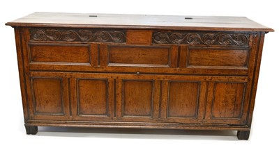 Lot 296 - 17th-century oak coffer