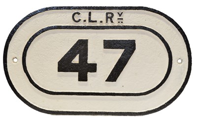 Lot 150 - Cheshire Lines Committee cast iron bridgeplate
