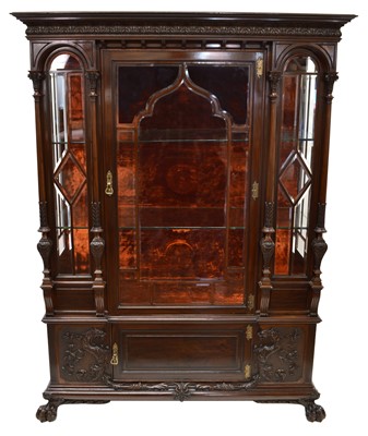 Lot 308 - Gillow's Lancaster mahogany display cabinet
