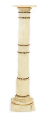 Lot 233 - Edwardian onyx pedestal