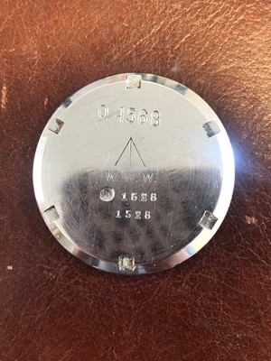 Lot 196 - A 1940s stainless steel Lemania 'Dirty Dozen' wristwatch