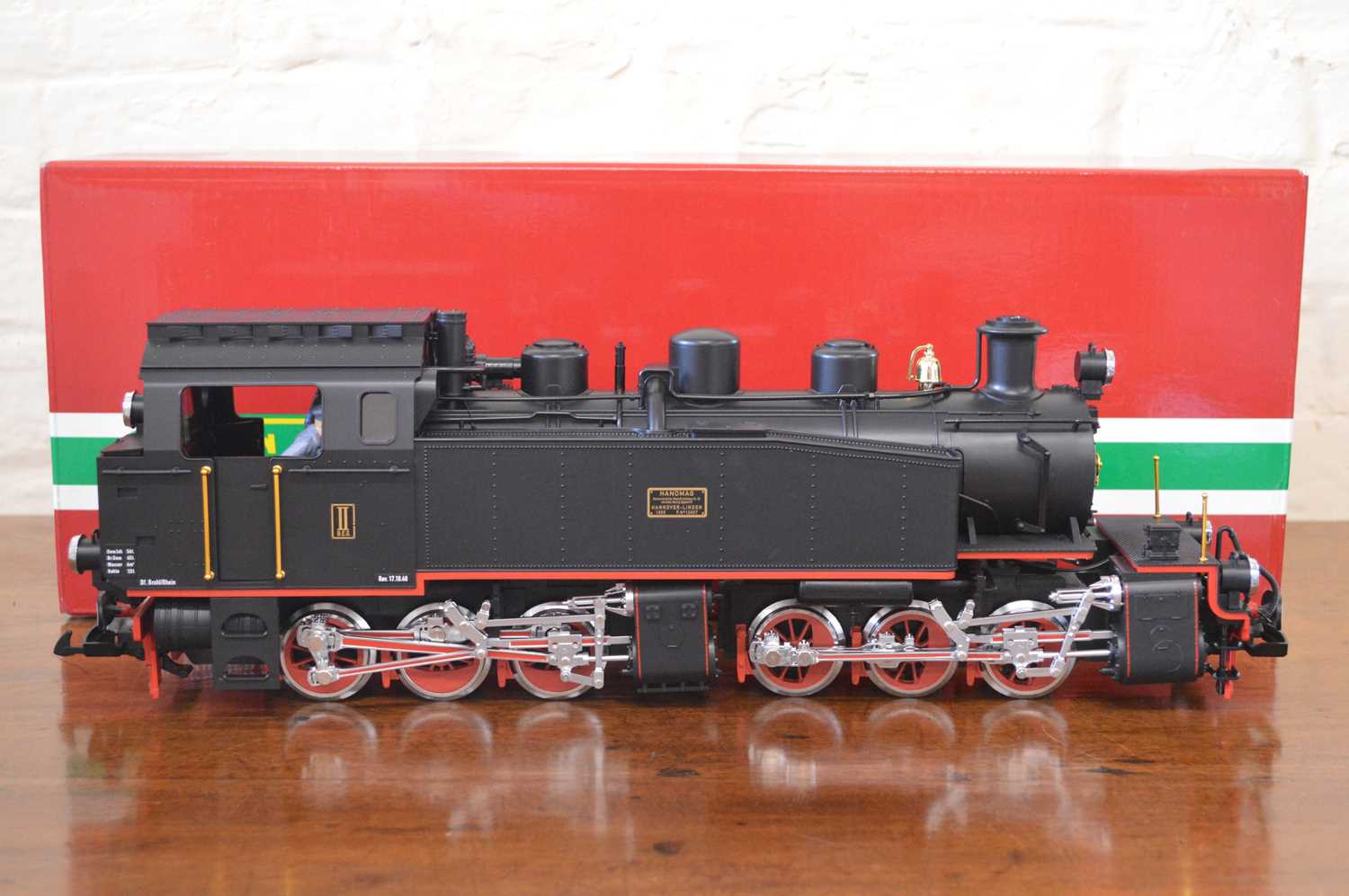 LGB タンクトップ黒裏地赤 Lot 168 - LGB G Scale steam locomotive 23851
