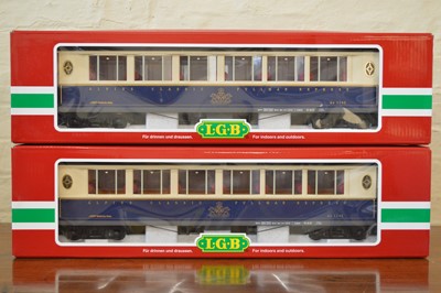 Lot 185 - LGB G Scale Alpine Classic Pullman Express Coaches 34650