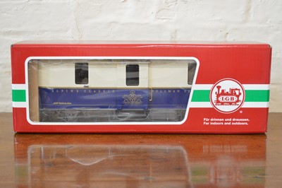 Lot 187 - LGB G Scale Alpine Classic Pullman Express Baggage Car 40840