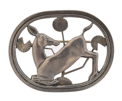 Lot 5 - A silver Georg Jensen brooch,  no. 256