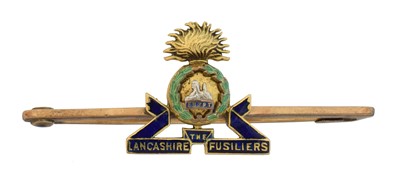 Lot 13 - An enamel sweetheart brooch