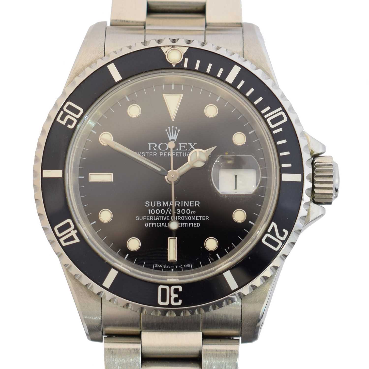 Lot 214 - A Rolex Oyster Perpetual Datejust Submariner wristwatch