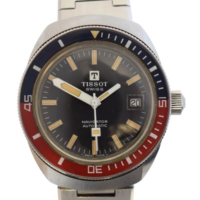 Lot 219 - A stainless steel Tissot Navigator automatic wristwatch