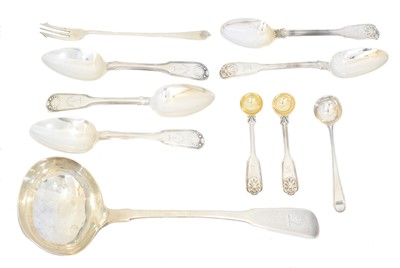 Lot 91 - A selection of silver flatware