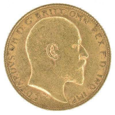 Lot 53 - King Edward VII, Half-Sovereign, 1910.