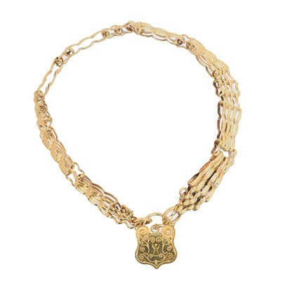 Lot 6 - A 9ct gold bracelet