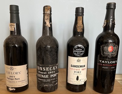 Lot 31 - 4 Bottles Mixed Lot 1977 Vintage Ports
