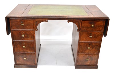 Lot 278 - Early 19th-century mahogany twin-pedestal writing desk