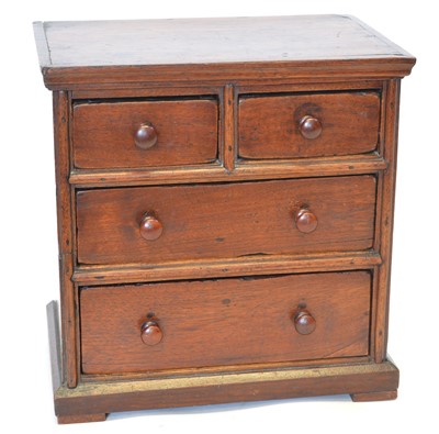 Lot 327 - Victorian mahogany apprentice chest