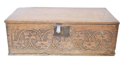 Lot 288 - 17th-century oak bible box