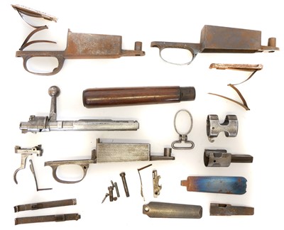 Lot 497 - Collection of Mauser K98 bolt action rifle parts LICENCE REQUIRED
