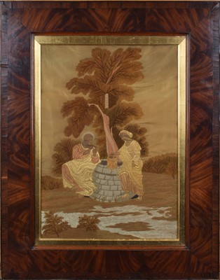 Lot 197 - Victorian needlework picture