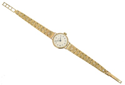 Lot 102 - A 9ct gold ladies Bertina watch