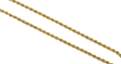 Lot 80 - A 9ct gold chain necklace