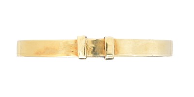 Lot 13 - A 9ct gold bangle