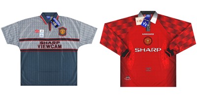 Lot 118 - Two 1990's Manchester United retro football kits