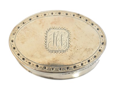 Lot 72 - A George III silver nutmeg grater