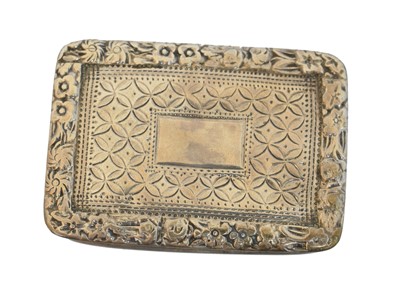 Lot 88 - A George IV silver vinaigrette