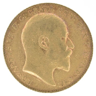 Lot 43 - King Edward VII, Sovereign, 1906.
