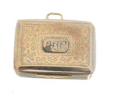 Lot 91 - A George IV silver vinaigrette