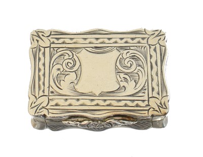 Lot 93 - A Victorian silver vinaigrette