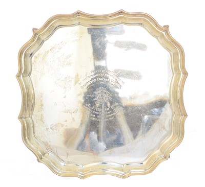 Lot 95 - A George V silver salver