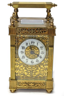 Lot 183 - French carriage clock