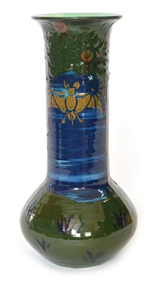 Lot 63 - Wardle Pottery long necked vase by Frederick Rhead