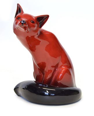 Lot 73 - Large Royal Doulton Flambe Fox