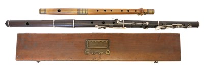 Lot 154 - Flute and a Military Flute