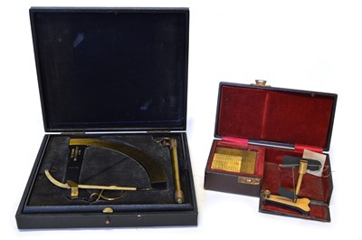 Lot 163 - Two Casartelli & Son cased yarn sorting instruments