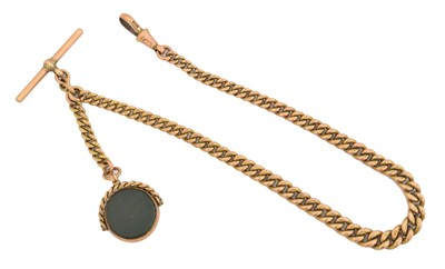 Lot 84 - A 9ct gold Albert chain