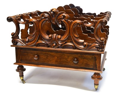 Lot 230 - Victorian rosewood canterbury
