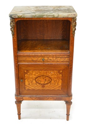 Lot 238 - Late 19th-century French bedside cabinet