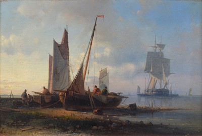 Lot 1 - Abraham Hulk (Dutch 1813-1897)