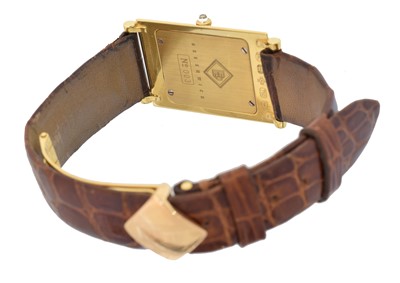 Lot 160 - An 18ct gold Boodle and Dunthorne 'Greenwich' wristwatch