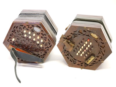 Lot 156 - George Case concertina and a Lachenal concertina