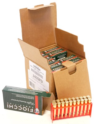 Lot 508 - 200 rounds of Fiocchi USA .243 Winchester ammunition LICENCE REQUIRED
