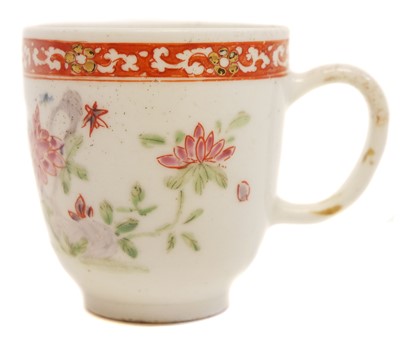 Lot 127 - Bow porcelain coffee cup circa 1750