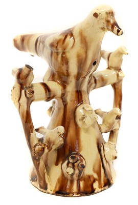 Lot 125 - Staffordshire pottery bird whistle