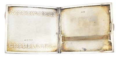 Lot 105 - A Liberty & Co. silver enamel cigarette case