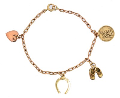 Lot 11 - A charm bracelet
