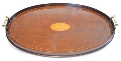 Lot 211 - Edwardian Oval Tea Tray